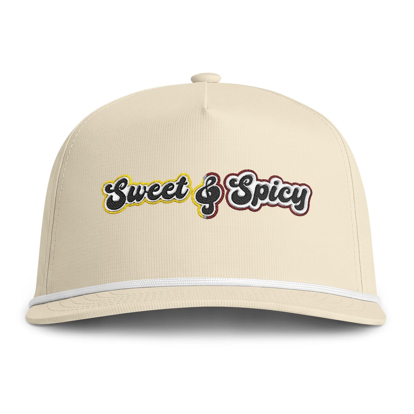 Sweet & Spicy Rope Cap – Retro Embroidered Trucker Hat