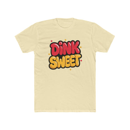 Graphic Tee — "Dink Sweet / Drive Spicy" Playful Retro Bubble Letter Shirt