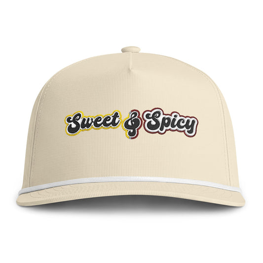 Sweet & Spicy Rope Cap – Retro Embroidered Trucker Hat