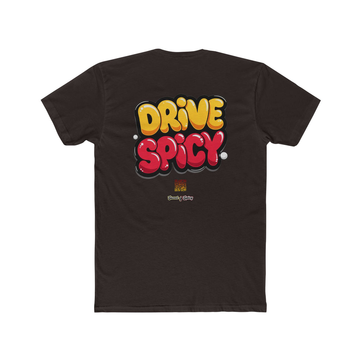 Graphic Tee — "Dink Sweet / Drive Spicy" Playful Retro Bubble Letter Shirt