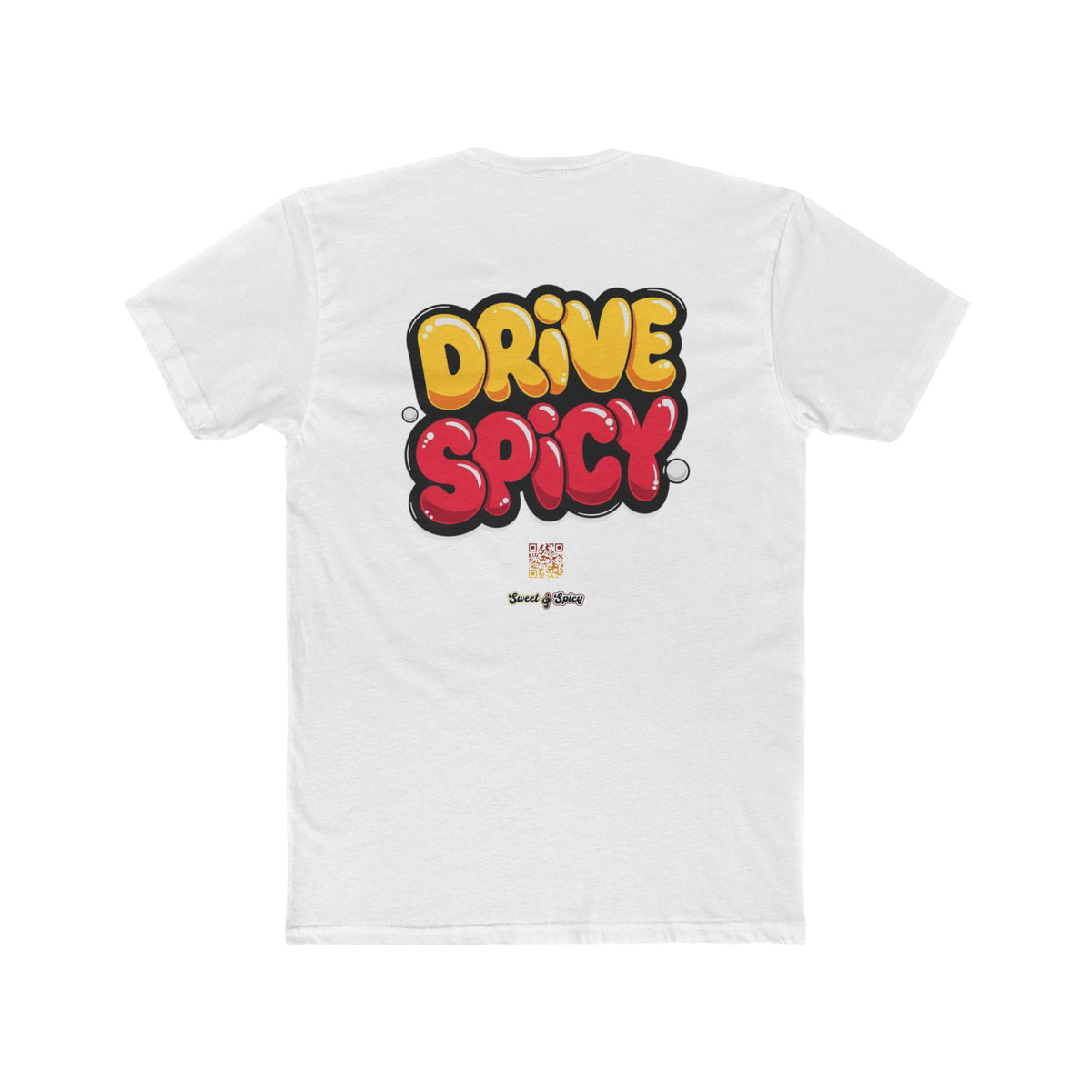 Graphic Tee — "Dink Sweet / Drive Spicy" Playful Retro Bubble Letter Shirt