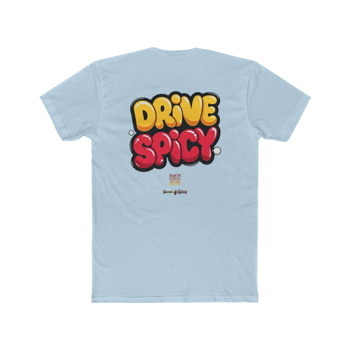 Graphic Tee — "Dink Sweet / Drive Spicy" Playful Retro Bubble Letter Shirt