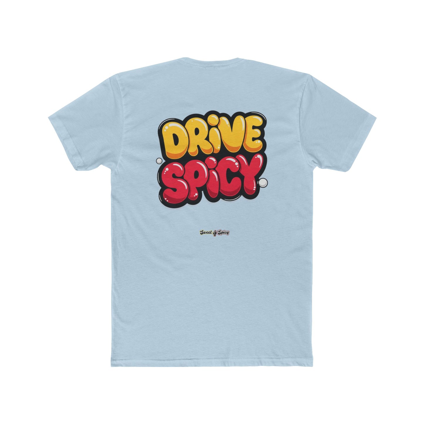 Graphic Tee — "Dink Sweet / Drive Spicy" Playful Retro Bubble Letter Shirt