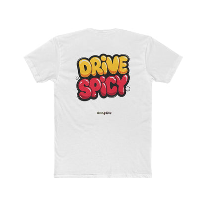 Graphic Tee — "Dink Sweet / Drive Spicy" Playful Retro Bubble Letter Shirt