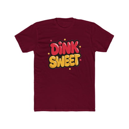 Graphic Tee — "Dink Sweet / Drive Spicy" Playful Retro Bubble Letter Shirt