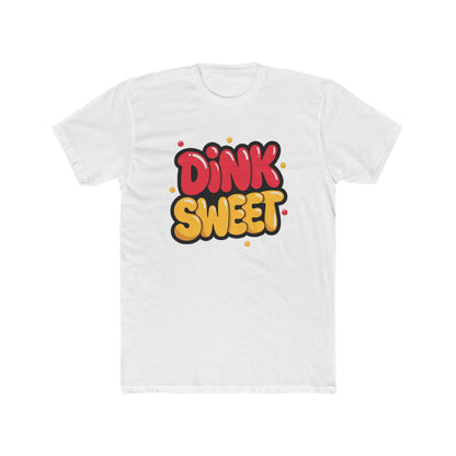 Graphic Tee — "Dink Sweet / Drive Spicy" Playful Retro Bubble Letter Shirt