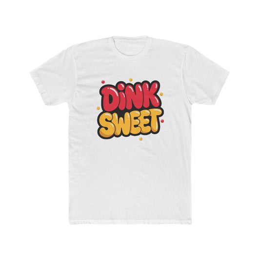Graphic Tee — "Dink Sweet / Drive Spicy" Playful Retro Bubble Letter Shirt