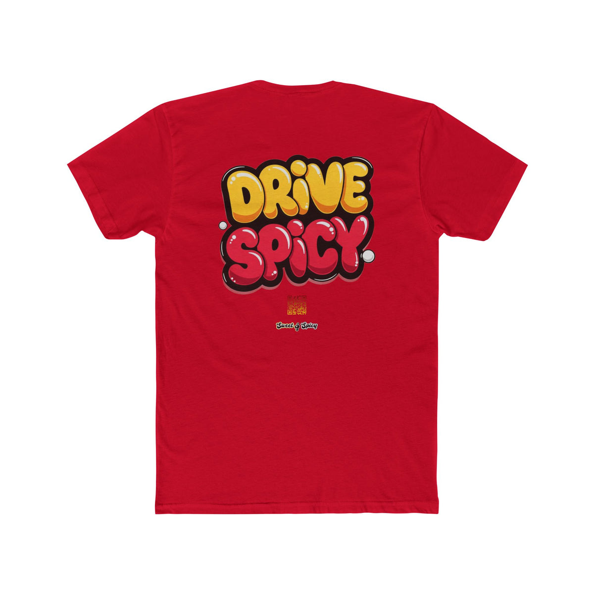 Graphic Tee — "Dink Sweet / Drive Spicy" Playful Retro Bubble Letter Shirt
