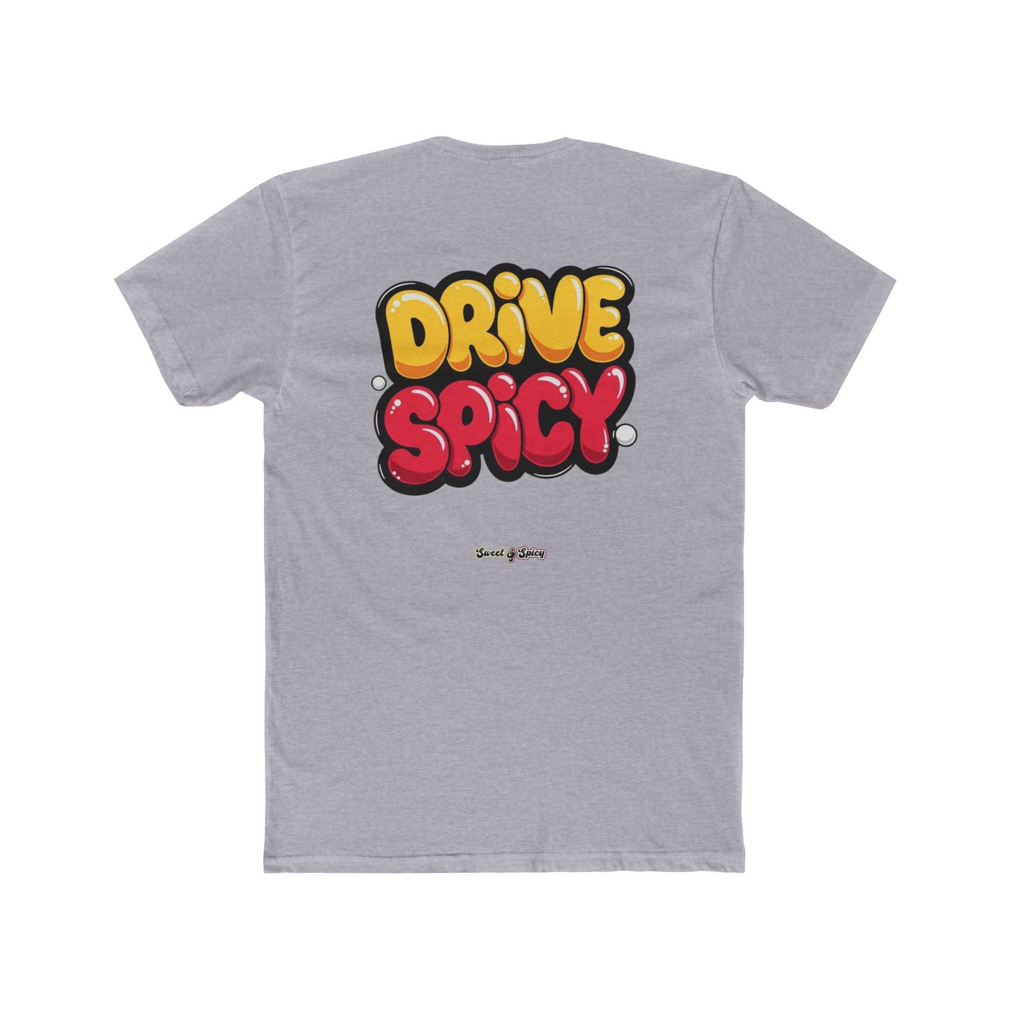 Graphic Tee — "Dink Sweet / Drive Spicy" Playful Retro Bubble Letter Shirt