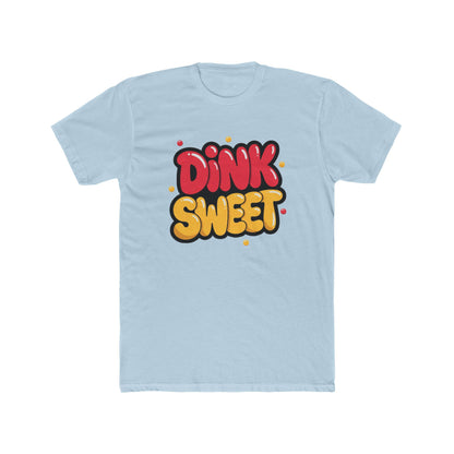 Graphic Tee — "Dink Sweet / Drive Spicy" Playful Retro Bubble Letter Shirt