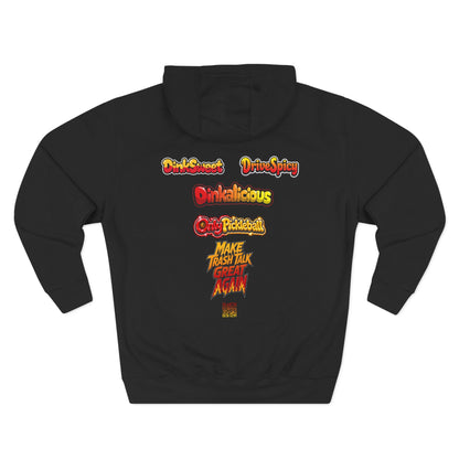 Sweet & Spicy Hoodie — Retro Text Graphic Fleece Pullover
