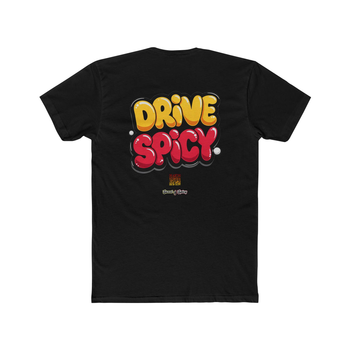Graphic Tee — "Dink Sweet / Drive Spicy" Playful Retro Bubble Letter Shirt