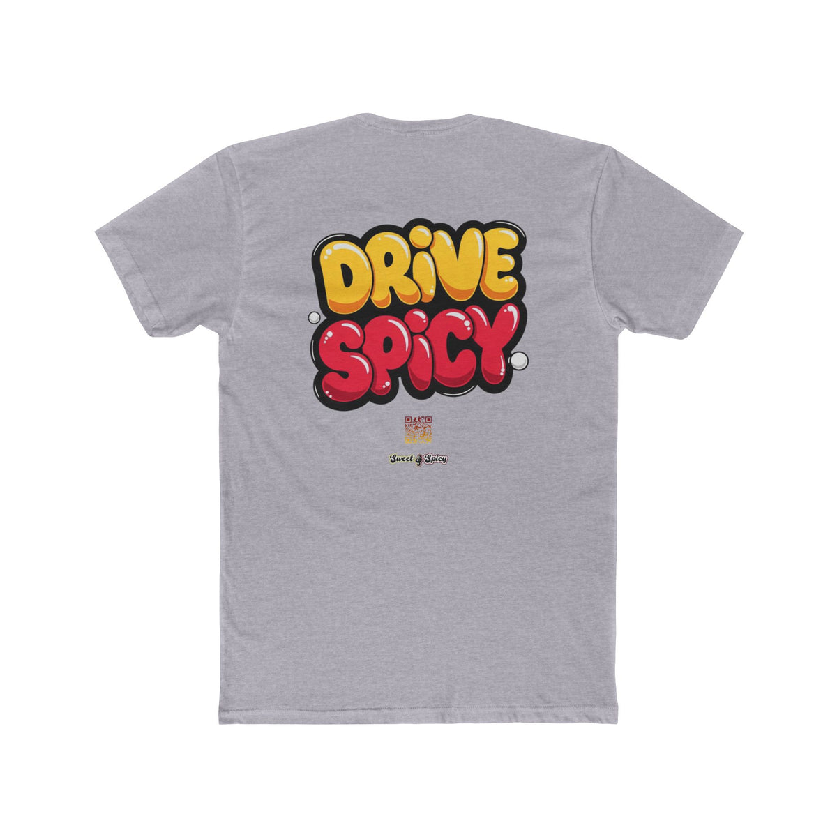 Graphic Tee — "Dink Sweet / Drive Spicy" Playful Retro Bubble Letter Shirt