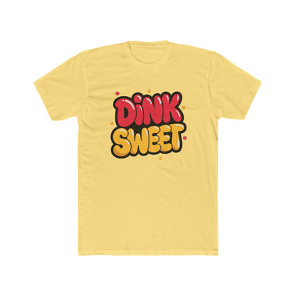 Graphic Tee — "Dink Sweet / Drive Spicy" Playful Retro Bubble Letter Shirt