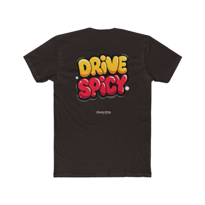 Graphic Tee — "Dink Sweet / Drive Spicy" Playful Retro Bubble Letter Shirt