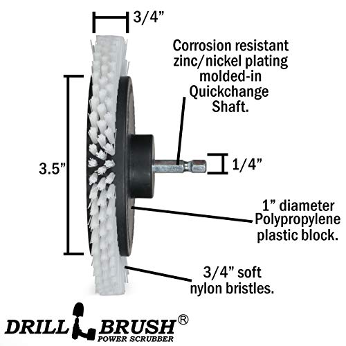 Drill Brush (White for general automotive use)