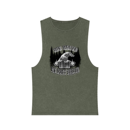 Jeeps Don't Behave Stonewash Tank