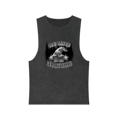Jeeps Don't Behave Stonewash Tank