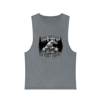 Jeeps Don't Behave Stonewash Tank